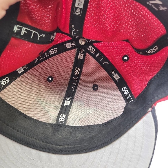 Era Boston Red Sox July 4th 59fifty Hat Cap On Field Design Size 7 1/4 Red - Picture 6 of 6